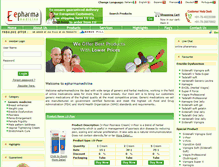 Tablet Screenshot of epharmamedicine.com